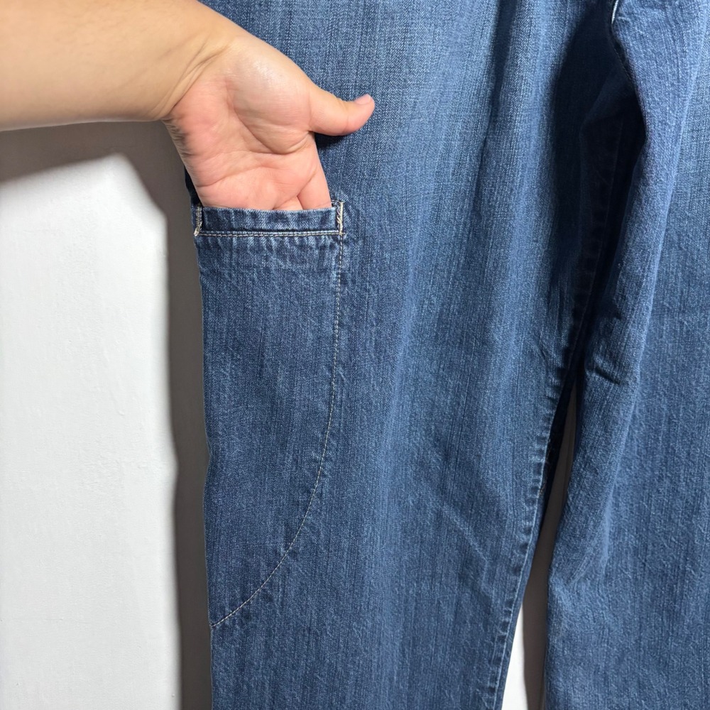 Marithe Francois Girbaud Y2K VTG Baggy Wide Leg Shuttle Jeans Sz 40 Streetwear - Picture 9 of 13
